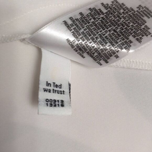 TED BAKER Caprila Bloom Scalloped Dress White Pink Blue Floral A Line Shift 4 (U - Picture 8 of 10